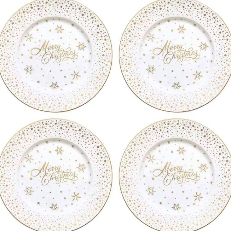 Easy Life Tableware Set 4 Porcelain dessert plates 19 cm