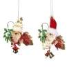 Goodwill Belgium B 92350 Santa Mistletoy Fish Couple 2 Assorted Ornaments