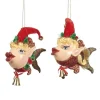 Goodwill Belgium B 92352 Xmas Elves Fish 2 Assorted Ornaments
