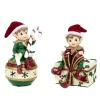 Goodwill Belgium Led Lit Elf Table Stocking Holder 2 Assorted TR 24655