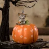 Bethany Lowe Halloween Mouse On Pumpkin MA2077
