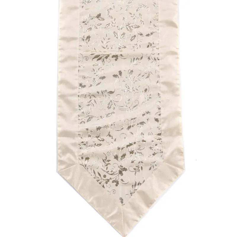 Goodwill Holly Berry Table Runner Cream L 20259