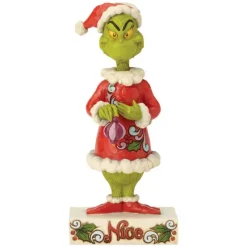 Jim Shore 6002068 Two-sided Naughty/Nice Grinch Figurine