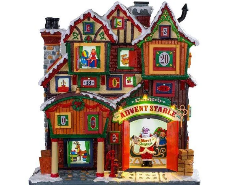 Lemax Dasher Advent Stable 95569 - Facade Collection