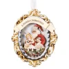 Goodwill Paper Oval Santa with Girls Ornament Y 61322