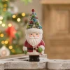 Bethany Lowe Retro Santa with Candy Cane and Tree Hat TL2370