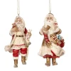 Goodwill Santa with Stick and Toys Ornament 2 Assorted TR 27165