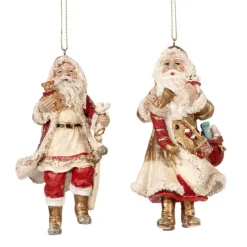 Goodwill Santa with Stick and Toys Ornament 2 Assorted TR 27165