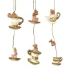 Goodwill Tea Party Cat Dangle Ornament 3 Assorted C 15401